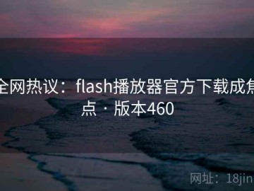 全网热议：flash播放器官方下载成焦点 · 版本460