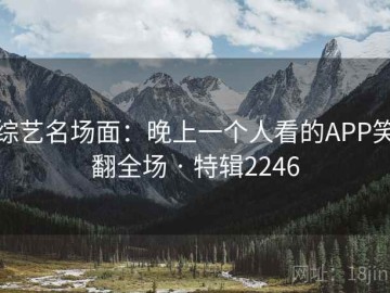 综艺名场面：晚上一个人看的APP笑翻全场 · 特辑2246