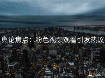 舆论焦点：粉色视频观看引发热议