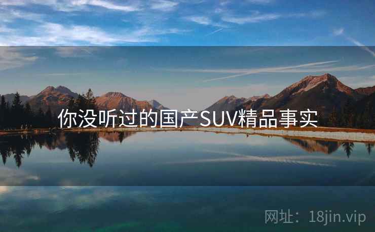 你没听过的国产SUV精品事实 你没听过的国产SUV精品事实